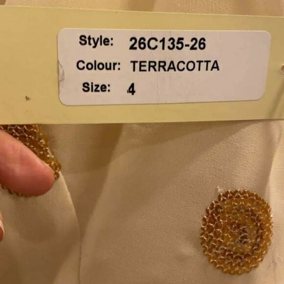 MIKAEL AGHAL Ladies Terracotta Sleeveless Embroide - Picture 3 of 16